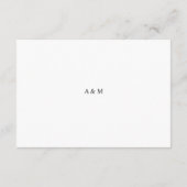 Moderne Elegante, einfache Red Heart Wedding Detai Begleitkarte (Rückseite)