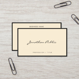 Moderne elegante einfache Typografie Schrift Luxus Visitenkarte