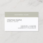 Moderne Elegante Einfache Vorlage Beruflich Cool Visitenkarte (Vorderseite)