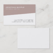 Moderne Elegante einfache Vorlage Beruflich Cool Visitenkarte (Vorne/Hinten)