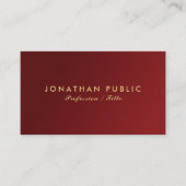 Moderne elegante, einfache Vorlage für Ihren benut Visitenkarte (Vorderseite)