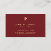 Moderne elegante, einfache Vorlage für Ihren Text Visitenkarte (Rückseite)