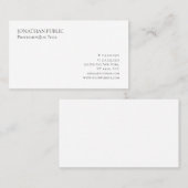 Moderne elegante einfache Vorlage Professionell Visitenkarte (Vorne/Hinten)