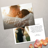 Moderne Elegante Einfache Zweierfeier Dankeskarte