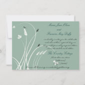 Moderne, elegante Einladung zur Hochzeit (Vorderseite)