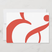 Moderne, elegante Einladung zur Hochzeit von Monog (Rückseite)