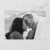 Moderne elegante Einsteckkarte für die Hochzeitsse Begleitkarte (Rückseite)