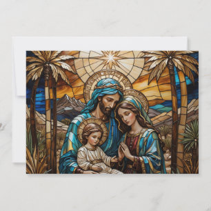 Moderne Elegante einzigartige Krippe Faith Holiday Feiertagskarte