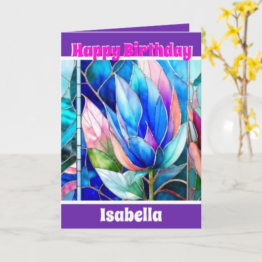 Moderne Elegante Einzigartige Sammlung Karte (Gelbe Blume)