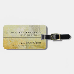 Moderne elegante, einzigartige Schlicht-gelbe Mort Gepäckanhänger