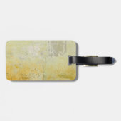 Moderne elegante, einzigartige Schlicht-gelbe Mort Gepäckanhänger (Rückseite horizontal)