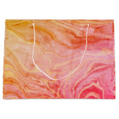 Moderne Elegante Elegante schicke Marmorplatte Große Geschenktüte (Vorderseite)