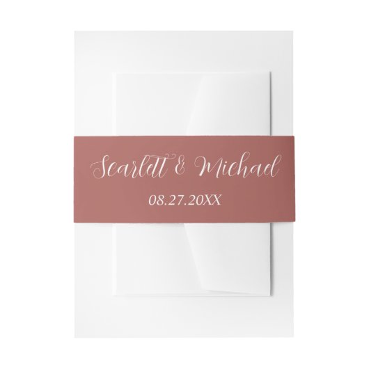 Moderne Elegante Erde mit Namen und Datum Einladungsbanderole (Vorderseite Beispiel)