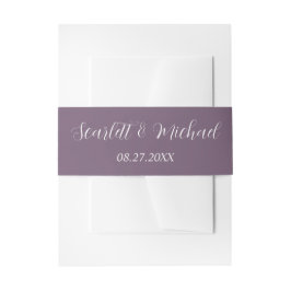 Moderne Elegante Erde mit Namen und Datum Einladungsbanderole