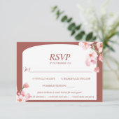 Moderne Elegante Erde RSVP Karte (Stehend Vorderseite)