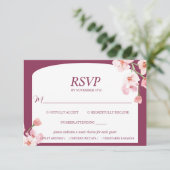 Moderne Elegante Erde RSVP Karte (Stehend Vorderseite)