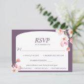 Moderne Elegante Erde RSVP Karte (Stehend Vorderseite)