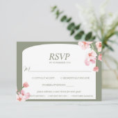 Moderne Elegante Erde RSVP Karte (Stehend Vorderseite)
