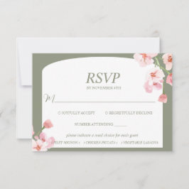Moderne Elegante Erde RSVP Karte