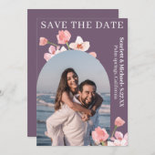 Moderne Elegante Erde Save The Date (Vorne/Hinten)