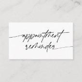 Moderne elegante Erinnerung Terminkarte (Vorderseite)