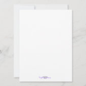 Moderne Elegante Erste Kommunion Einladung für Jun (Rückseite)