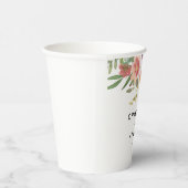 Moderne, elegante Eukalyptus-Blume Pappbecher (Rechts)