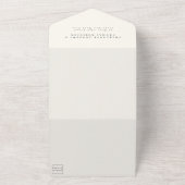 Moderne, elegante Eukalyptus-Hochzeit All In One Einladung (Außenbereich)