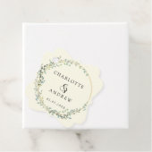 Moderne, elegante Eukalyptus-Hochzeit Geschenkanhänger (Beispiel)