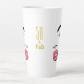 Moderne Elegante Eyes Lipno Milchtasse (Vorderseite)