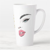 Moderne Elegante Eyes Lipno Milchtasse (Rechts)