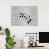 Moderne Elegante Falknerei - Falconeria Poster (Heimbüro)