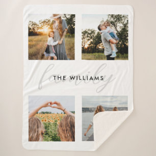 Moderne Elegante Familie 4 Foto Sherpadecke