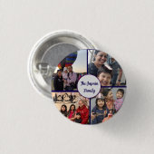 Moderne elegante Familienbilder stylish  Button (Vorne & Hinten)