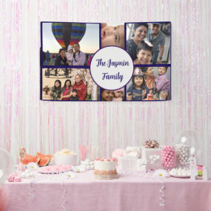 Moderne elegante Familienbilderrahmen im stylish D Banner