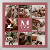 Moderne Elegante Familienfotografie Collage Keepak Poster (Vorne)