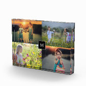 Moderne, elegante Familienkollektion mit Monogramm Fotoblock (Rechts)