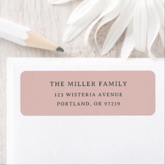Moderne elegante Familienname Rücksendeadresse in 