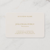 Moderne elegante Farbberuflicher Schablonen-Luxus Visitenkarte (Rückseite)