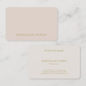 Moderne elegante Farbberuflicher Schablonen-Luxus Visitenkarte (Vorne/Hinten)