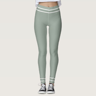 Moderne, elegante Farben aus weißem Pastellton Mod Leggings