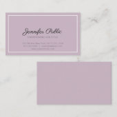 Moderne Elegante Farben Beruflich Einfach Schlicht Visitenkarte (Vorne/Hinten)