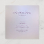 Moderne Elegante Farben Einfaches Design Template Quadratische Visitenkarte (Rückseite)