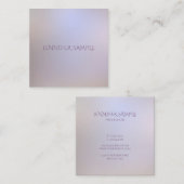 Moderne Elegante Farben Einfaches Design Template Quadratische Visitenkarte (Vorne/Hinten)