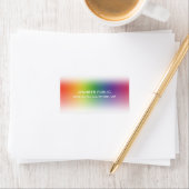 Moderne elegante Farben - farbenfrohe Adresse Adressaufkleber (Insitu)