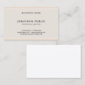 Moderne elegante Farben Minimalistisches Beruflich Visitenkarte (Vorne/Hinten)