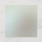 Moderne elegante Farben Monogram Beruflich Luxus Quadratische Visitenkarte (Rückseite)