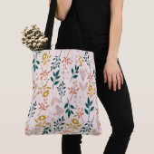 Moderne Elegante Farben Stilvoll floral Tasche (Von Nahem)
