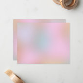 Moderne, elegante Farbenlehre Mitteilungskarte (Vorderseite/Rückseite Beispiel)