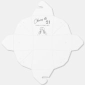 Moderne elegante Feier zum 21. Geburtstag Geschenkschachtel (Ungefaltet)